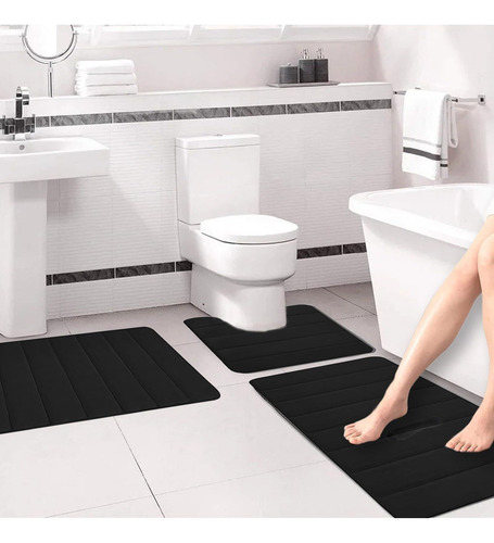 X Juego De Alfombras De Baño Universales De 4 Piezas