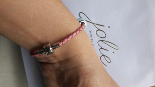 Pulseira De Couro - Monte Carlo, Não Acompanha Berloques!