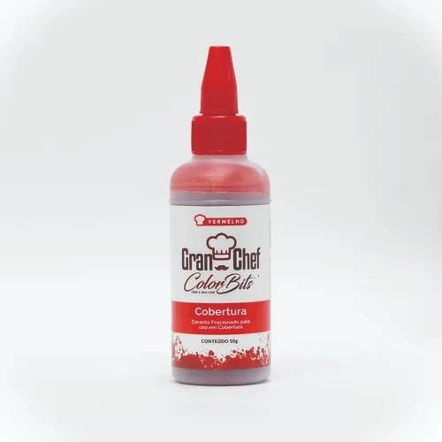 Colorbits Corante Chocolate Cobertura 50g Vermelho Gran Chef