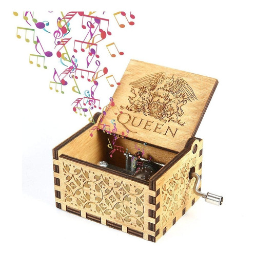 Imagen 1 de 1 de  Caja Musical Madera  - Queen - Bohemian Rhapsody