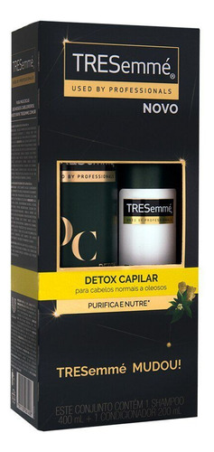  Kit Shampoo 400ml + Condicionador 200ml Detox Capilar TRESemmé
