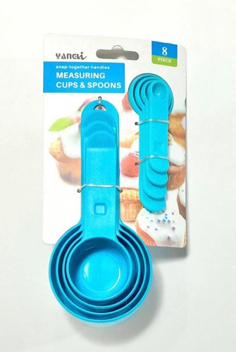 Cucharas Medidoras, Uso Repostería 8 Piezas!!