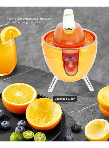 Extractor De Jugo Exprimidor De Jugo Naranja Eléctrico Naranja
