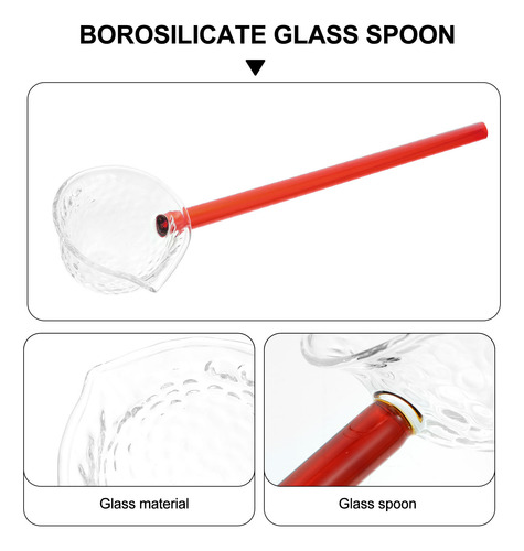 Cucharilla De Vidrio De Estilo Japonés Con Mango Largo Home