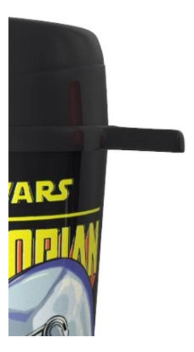Vaso 18 Oz Tapa Pico Movil Mandalorian Star Wars