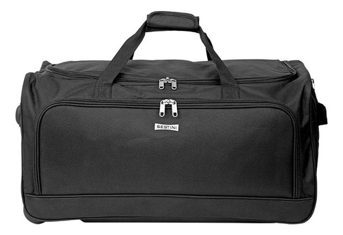 Sacola Viagem Com Rodinhas Carrinho Grande Sestini Cor Preto 040849-01