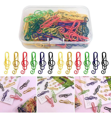 Y 100x Clips For Papel De Oficina