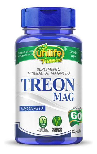 Treonato De Magnesio Unilife Vegano (60 Cápsulas)
