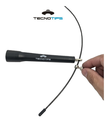 Imagen 3 de 10 de Soga Saltar Regulable Acero Rotor Cardio Box Tecnotips ®