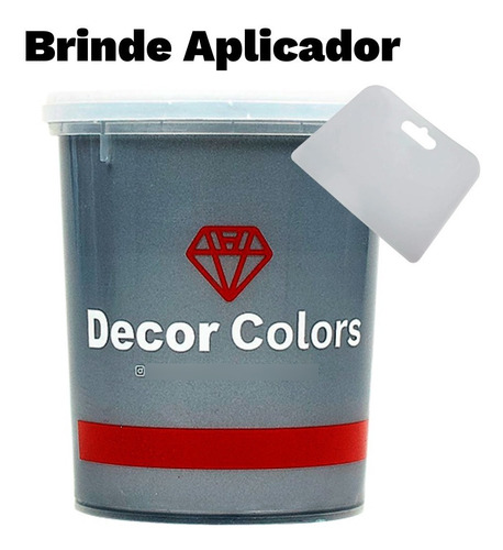 Imagem 5 de 10 de Decor Colors Massa Cimento Queimado Perolizado 1,6 Grafite
