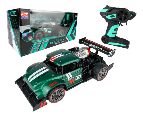 Auto R/c De Metal, Spray, Luz Y Sonido. Esc 1:16 Bat 500mah