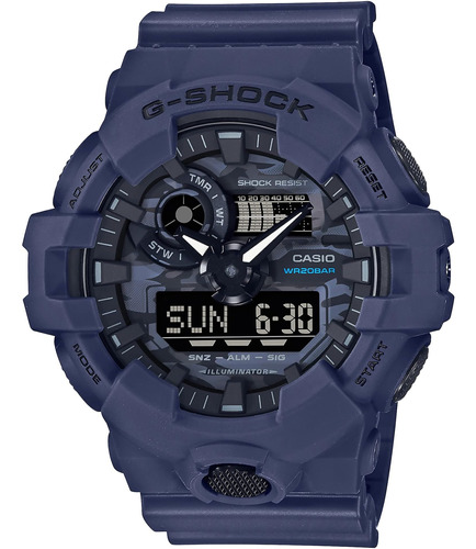 G-shock Ga700ca-2a Azul Talla Única