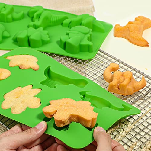 Moldes De Silicona Para Dinosaurios Webake, Paquete De 2 Bon