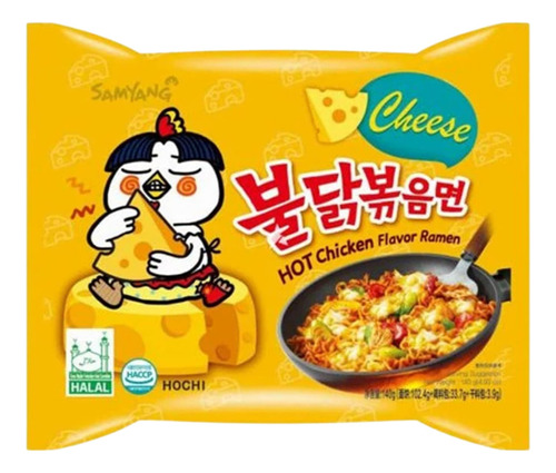 Ramen Coreano Hot Chicken Cheese X140gr Samyang Buldak