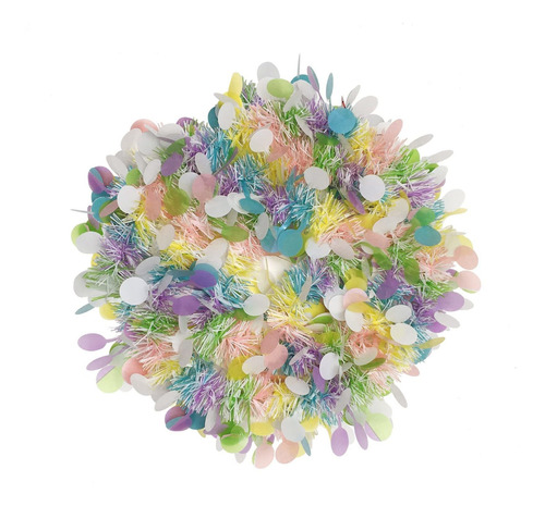 Guirnalda Pascua Para Decoracion Huevo Color Purpurina Arbol