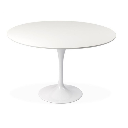 Imagen 1 de 3 de Mesa Tulip 100cm Diametro Mdf Laqueada Moderna Deco