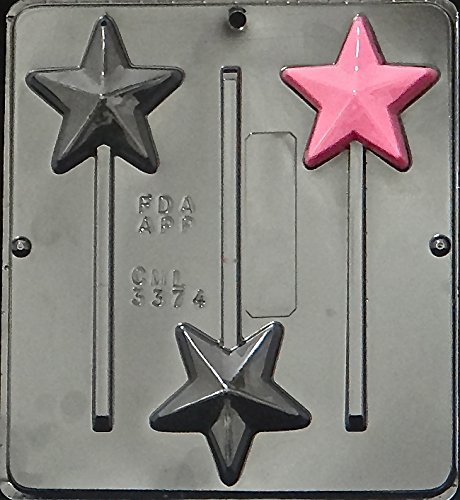 Candy Molds N More , Star Lollipop Chocolate Candy Mold Qua.