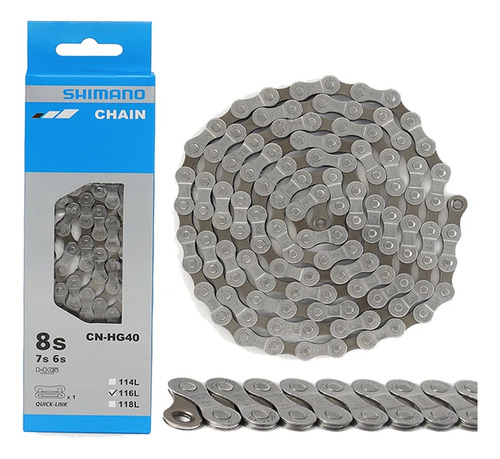 Cadena Shimano Hg40 Para 6, 7 Y 8v