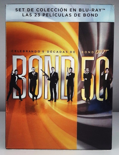 007 James Bond 50 Aniversario Box Set Bluray 22 Peliculas
