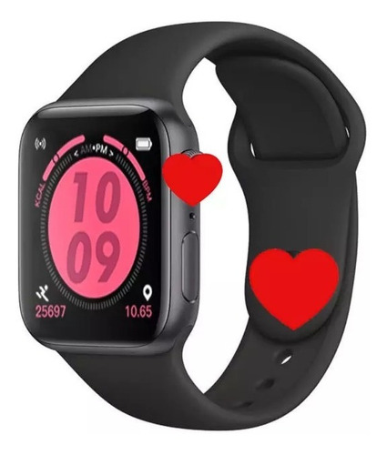 Smartwatch Genérica T500 1.54" caja negra, malla negra