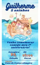 Comprar Convite Digital Infantil Arca De Nóe Convite Virtual Pdf
