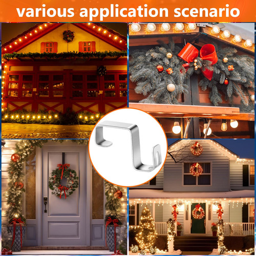 Ganchos De Canalón Para Luces De Navidad 200 Unidades