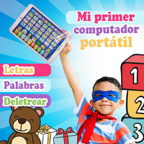 Imagen 4 de 10 de Computador Portatil Juguete Aprende Didactico Ingles A-212