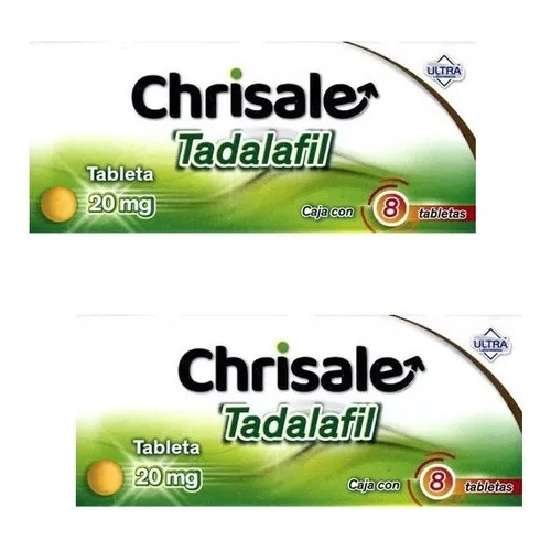 Chrisale Tadalafil 20 Mg Con 8 Tabletas Ultra / 2 Cajas