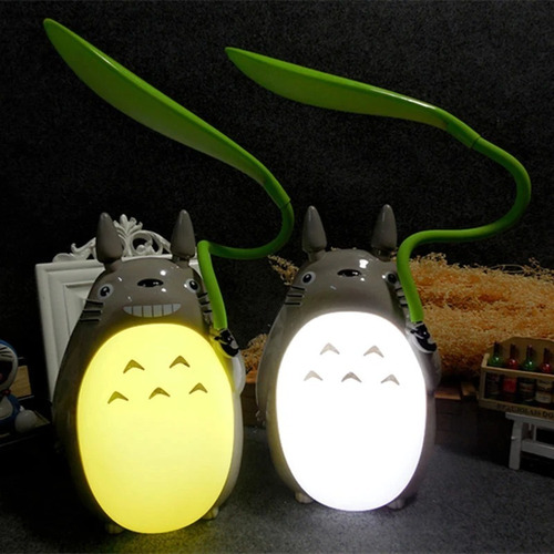 Imagen 3 de 3 de Lámpara Totoro Con Hoja - Studio Ghibli