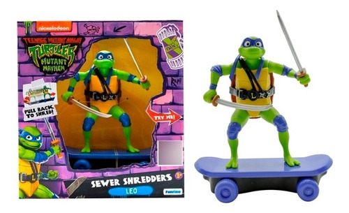 Funrise Tmnt Mm Leo Sewer Shredders Pull Back