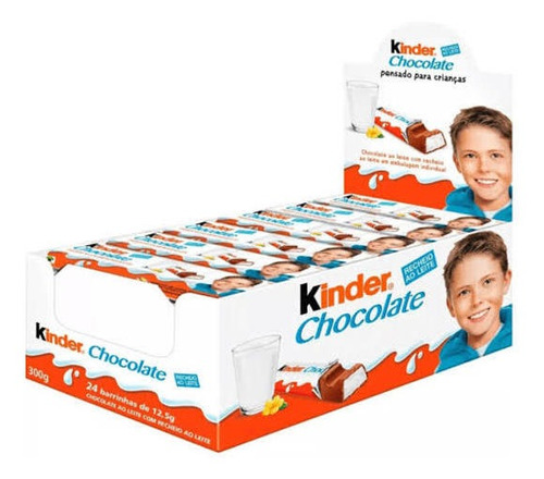 Kinder Chocolate C/24 Unidades De 12,5g