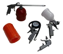 Comprar Pistola Aire Equus Para Compresor Kit 5 Piezas Tacho Abajo