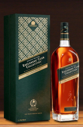 Imagen 6 de 8 de Whisky Johnnie Walker Explorers The Gold Route 1l En Estuche