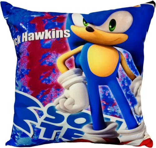 Cojín Almohada Felpa Sonic The Hedgehog 45x45 Cm Extra Suave