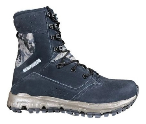 Bota Tacticas En Cuero Kalahari Pixelado Aventureros