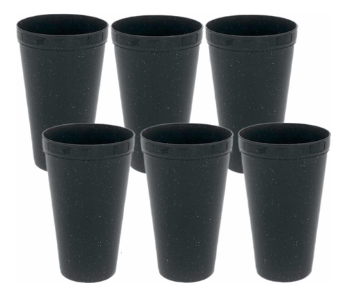 Vasos De Plastico Para Micheladas 1 Litro 6pz Parece Peltre