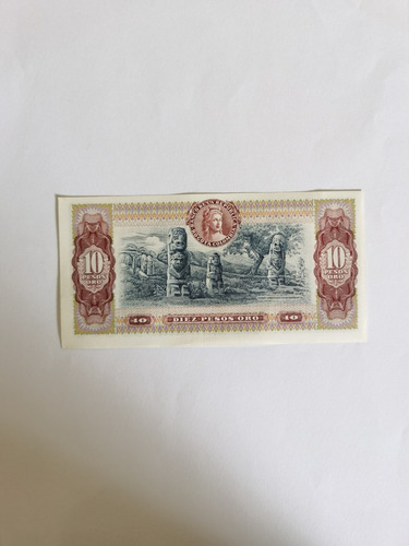 Billete De Colección 10 Pesos Colombianos Originales Sin Uso