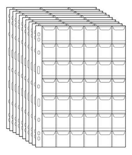 Páginas Para Monedas Y Medallas 420 Bolsillos 1.14  - Acid-f