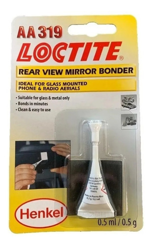 Adhesivo Para Espejo Retrovisor 50 Gr Loctite Aa 319 