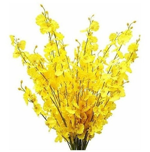 Flores Artificiales, Orquideas De Seda, Flores, Granel, 12 
