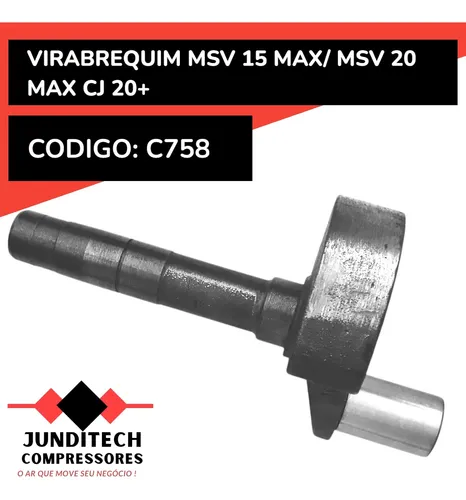 Eixo Virabrequim Msv 20 Max Ou Cj 20+ Apv Compressor | MercadoLivre