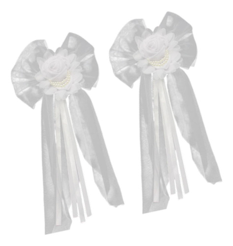 2 Uds. De Lazos Pew Para Boda, Decoraciones 30 Cm X 55 Cm