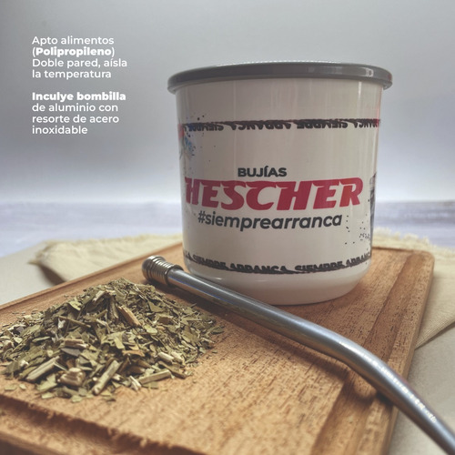 Imagen 2 de 9 de Mate De Plastico Bujias Hescher Varios Modelos