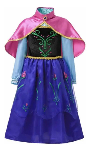 Disfraz Vestido De Anna Frozen Para Niña