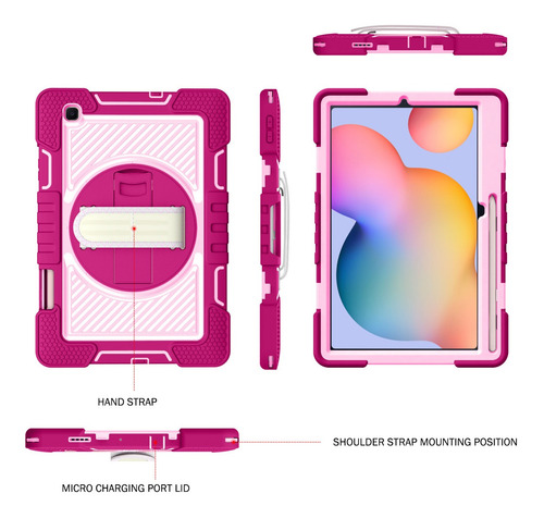 Imagen 5 de 9 de Funda Para Tablet Samsung Tab S6 Lite Sm-p613/p619 10.4 2022