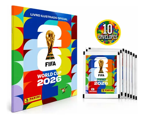 Álbum Copa Do Mundo Oficial 2026 Brochura + 70 Figurinhas