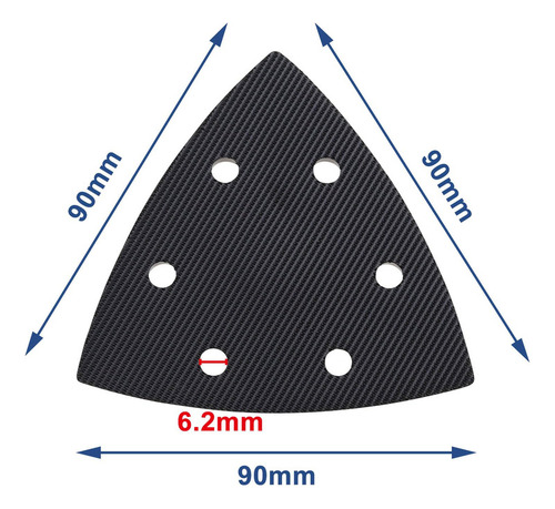 Ecsing 1 Placa De Lijado Triangular Compatible Con Bosch Pda