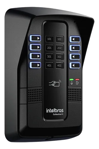 Portero eléctrico Intelbras COLLECTIVE 8i + 8 TDMI 300 negro