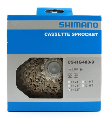 Cassete Shimano Alivio / Sora Cs-hg400 11/32d - 9v Speed Mtb
