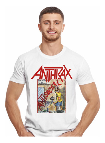 Polera Anthrax Antisocial Metal Impresión Directa
